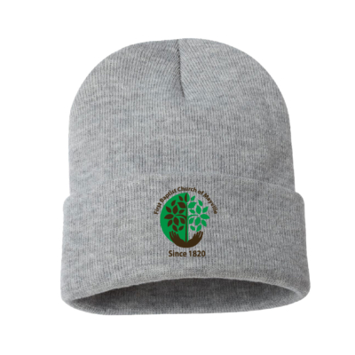 First Baptist Church of Mayville – Cuffed Beanie – EMBROIDERED – Heather Gray product image