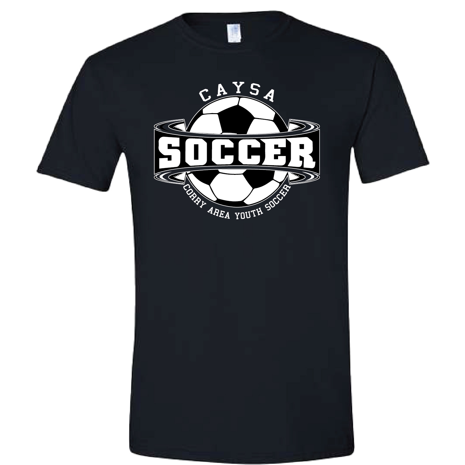 Corry Youth Soccer – Cotton Short Sleeve Shirt – Black product image