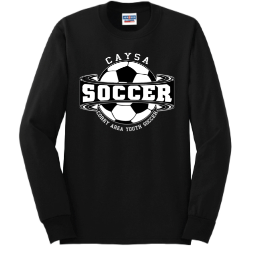 Corry Youth Soccer - Cotton Long Sleeve Shirt - Black