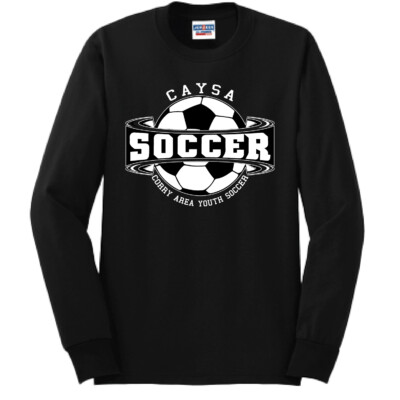 Corry Youth Soccer – Cotton Long Sleeve Shirt – Black product image