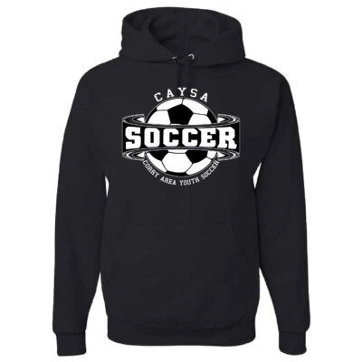 Corry Youth Soccer – Cotton Hooded Sweatshirt – Black product image