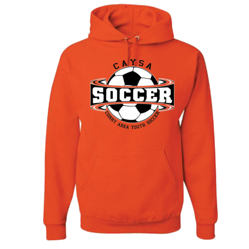 Corry Youth Soccer - Cotton Hooded Sweatshirt - Orange