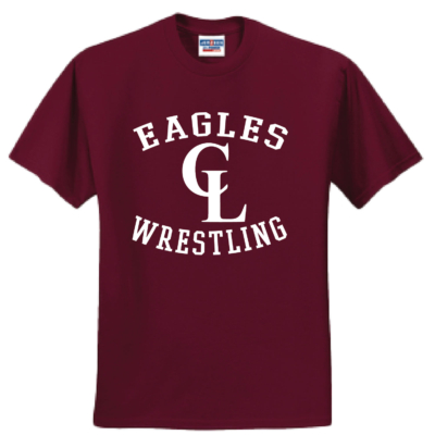 Clake Wrestling – Cotton Short Sleeve Shirt – Maroon product image