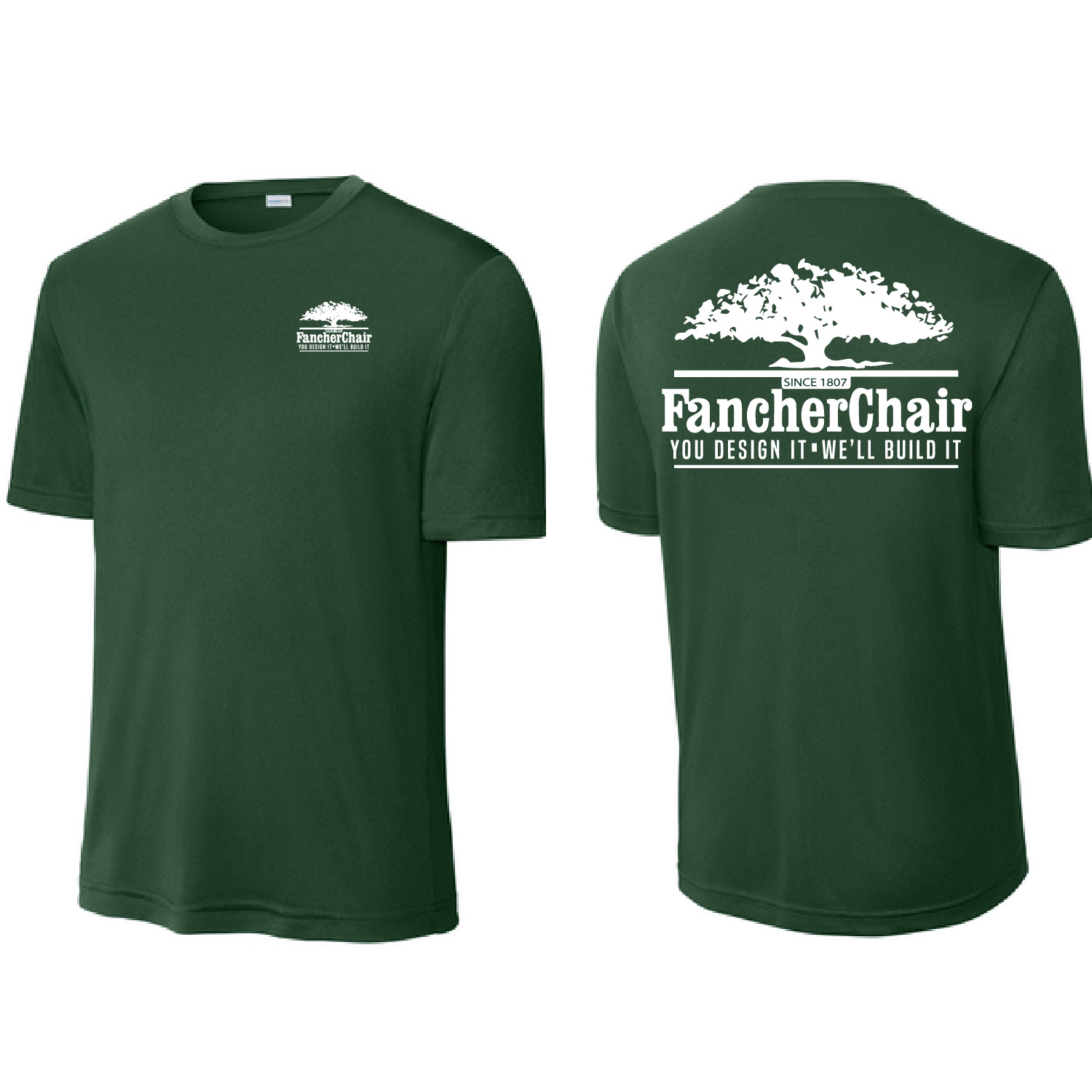 Fancher Chair Company - Poly Short Sleeve Shirt - Forest Green - Image 2