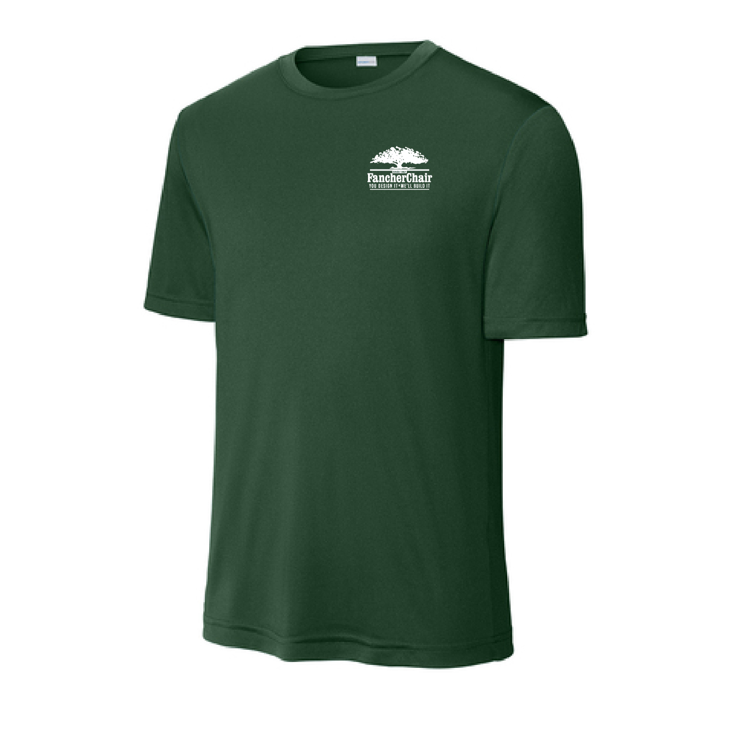 Fancher Chair Company – Poly Short Sleeve Shirt – Forest Green product image