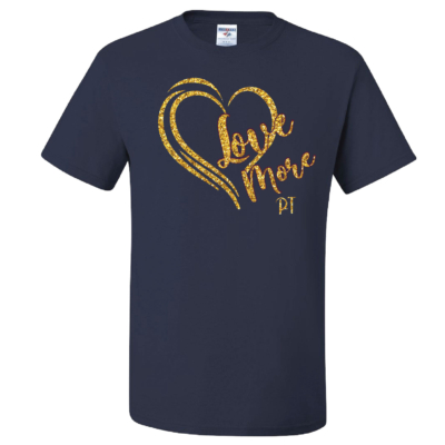 Love More Paula Troutman Fundraiser – Navy – Gold Glitter Print product image