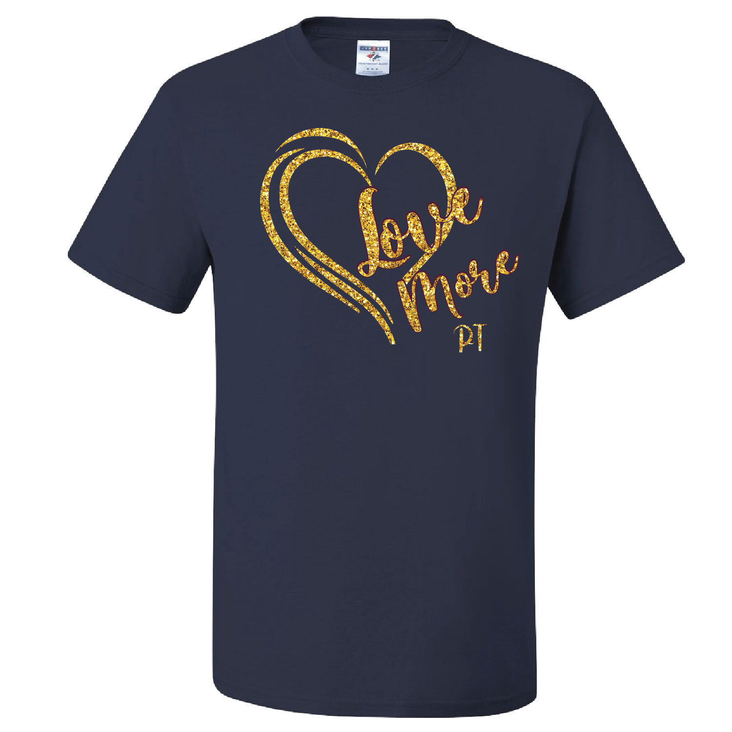 Love More Paula Troutman Fundraiser – Navy – Gold Glitter Print product image