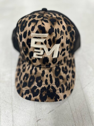 E2M – Leopard Fashion Trucker Cap – Brown product image