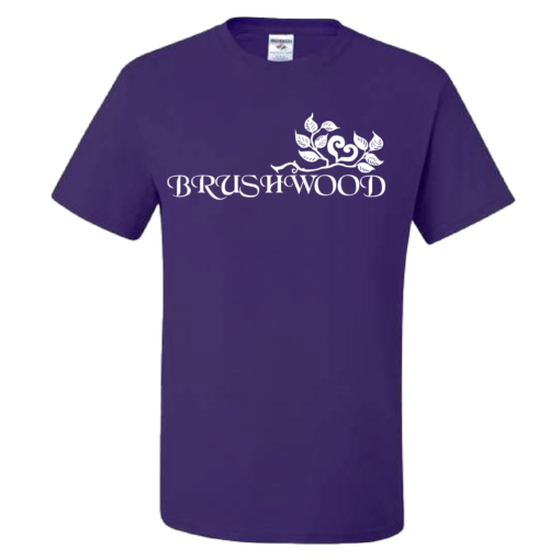 Brushwood - Cotton Short Sleeve Shirt - Purple