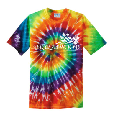 Brushwood – Cotton Short Sleeve Shirt – Rainbow Tie Dye product image