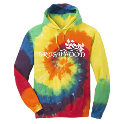 Brushwood – Cotton Hooded SweatShirt – Rainbow Tie Dye product image