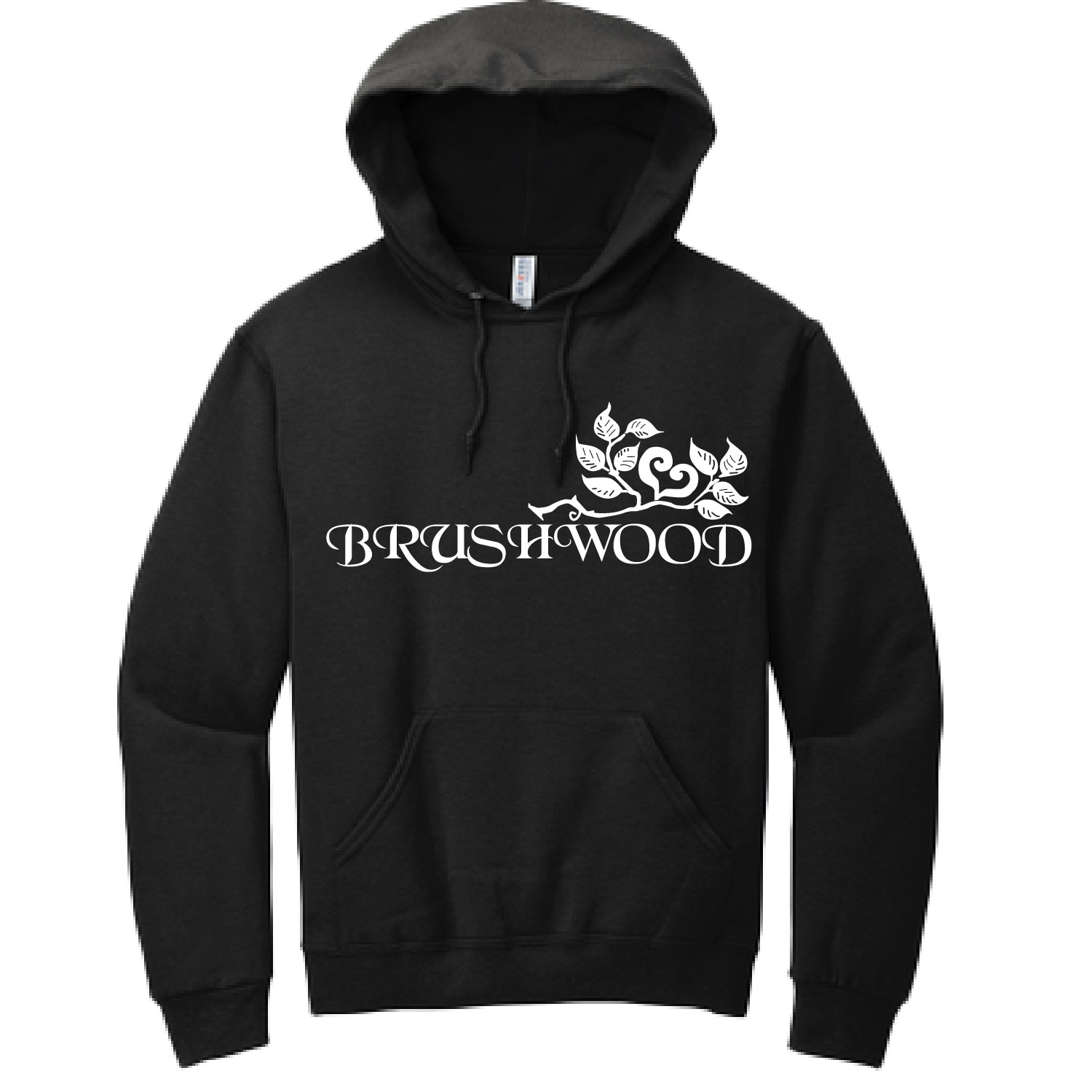 Brushwood – Cotton Hooded SweatShirt – Black product image