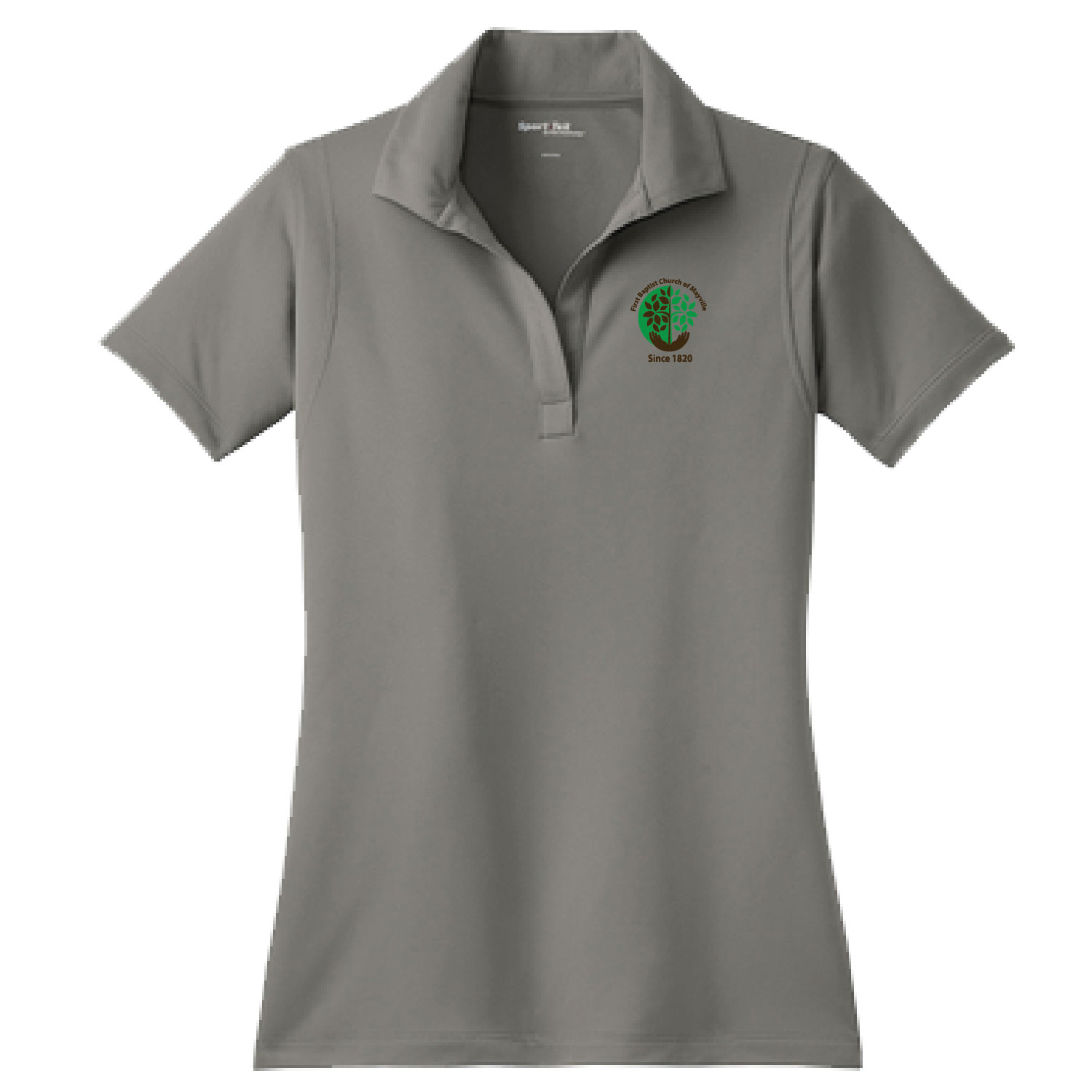 First Baptist Church of Mayville Ladies Embroidered Poly Polo