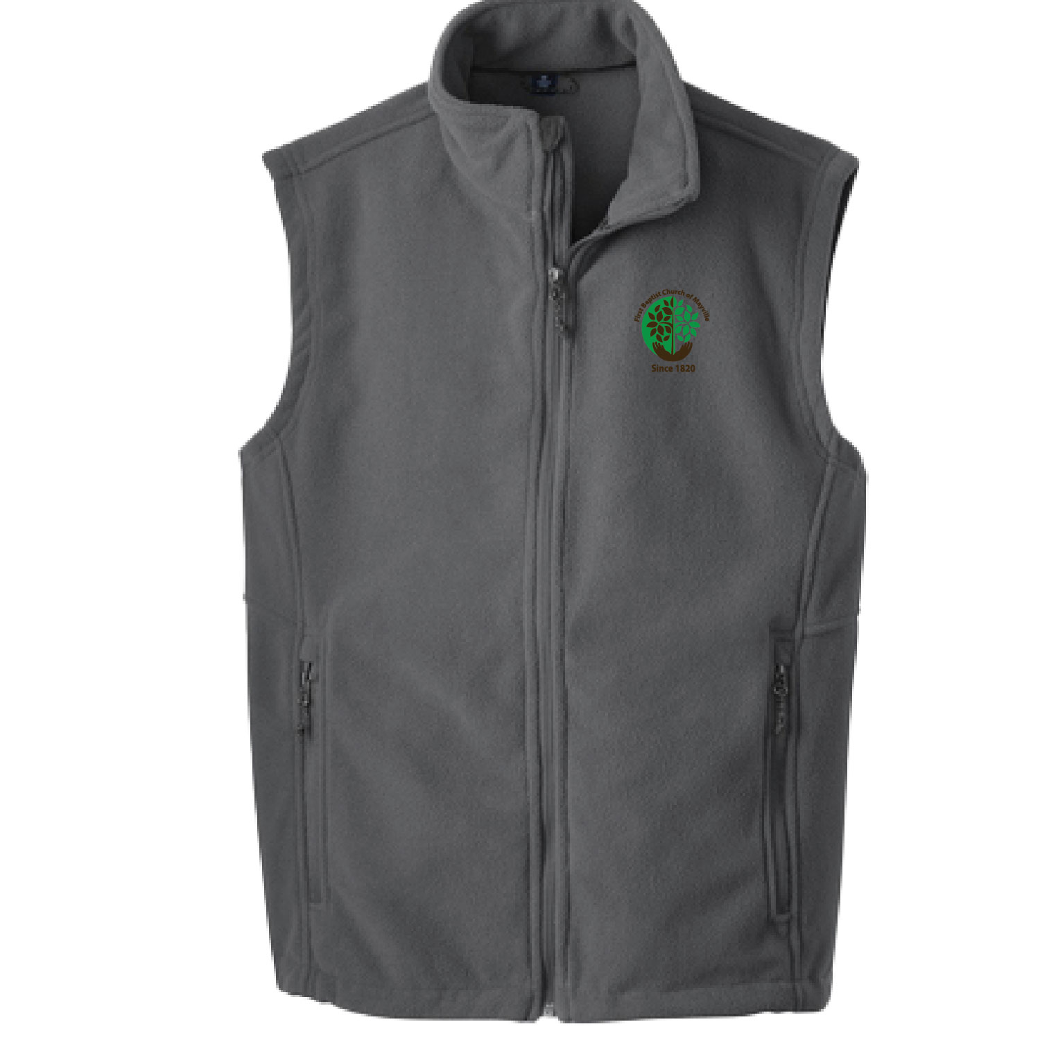 First Baptist Church of Mayville Men’s Fleece Vest EMBROIDERED product image