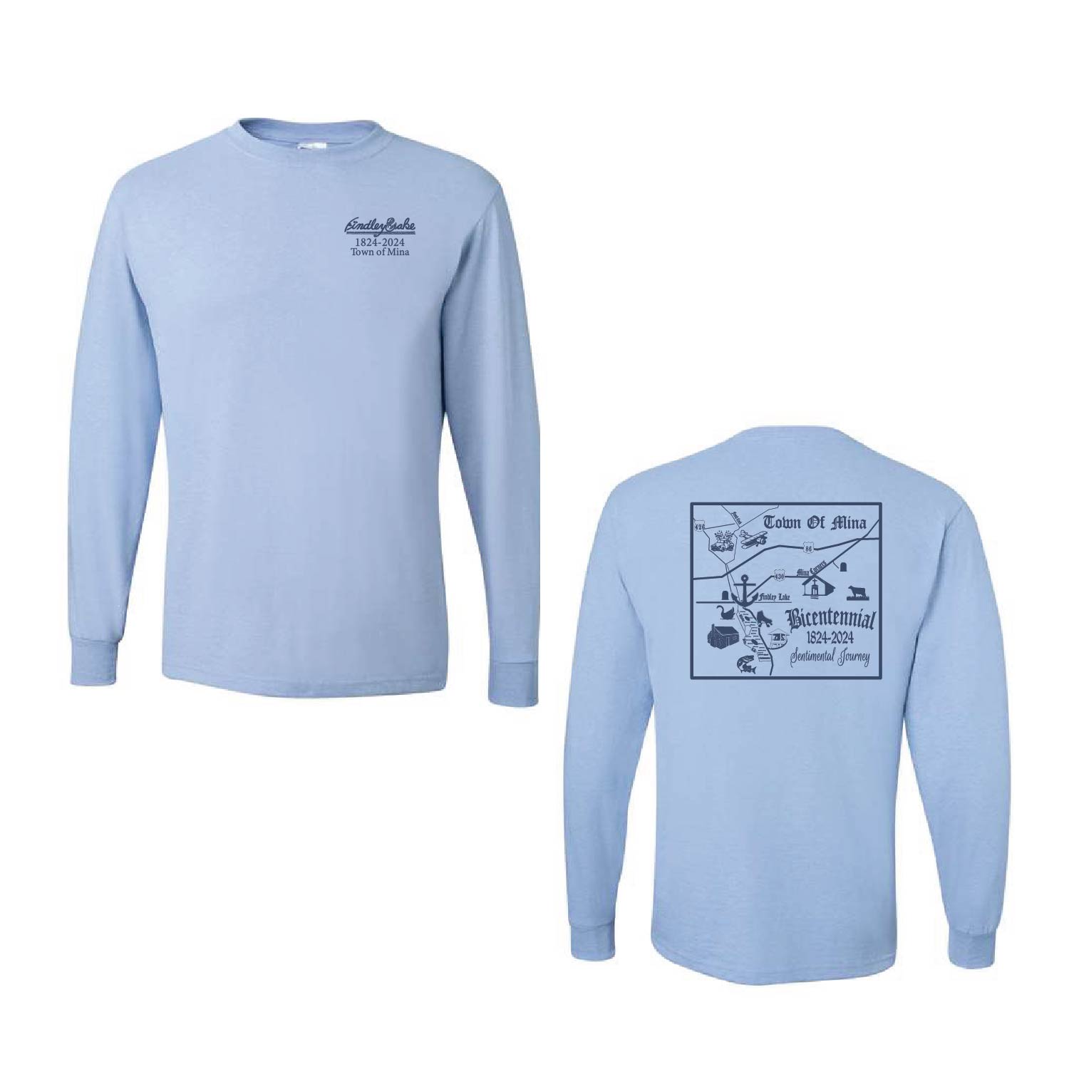 Town of Mina Bicentennial – Cotton Long Sleeve Shirt product image