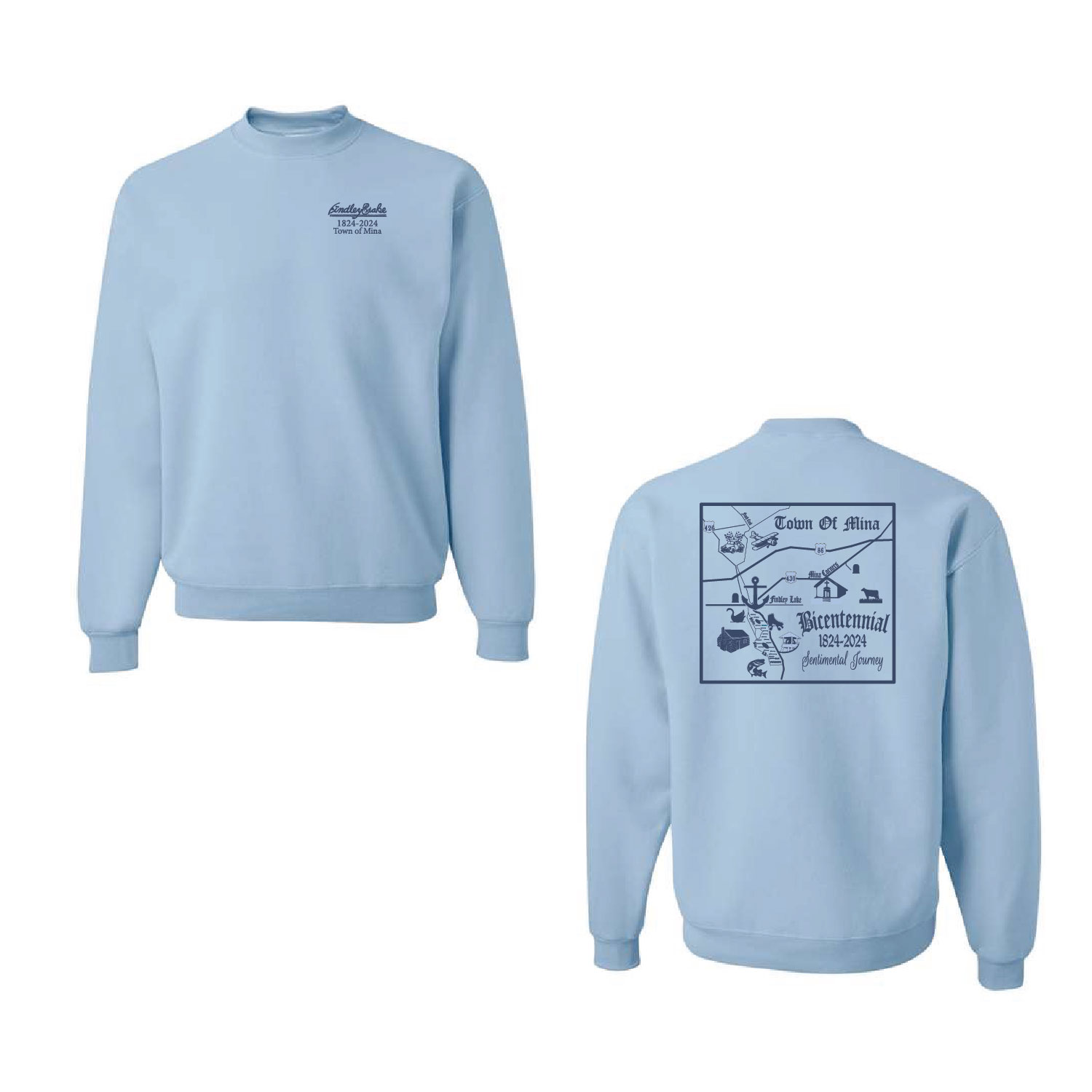 Town of Mina Bicentennial – Cotton Crewneck Sweatshirt product image