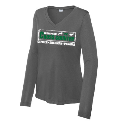 CSP Cross Country – Sport-Tek® Women’s Long Sleeve V-Neck – Poly product image