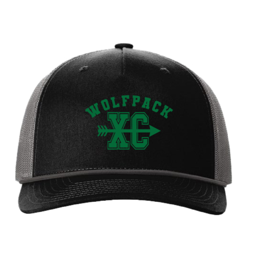 CSP Cross Country - Five-Panel Trucker with Rope Cap -Charcoal/Black