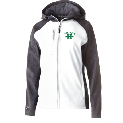 CSP Cross Country – Holloway Ladies’ Raider Soft Shell Jacket – White/Carbon product image