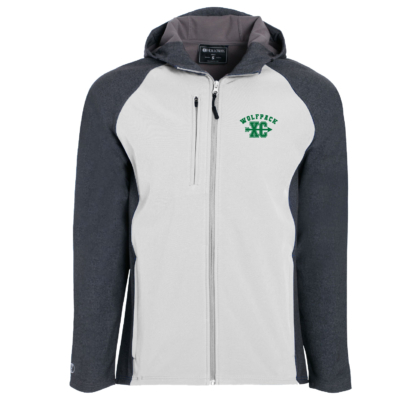 CSP Cross Country - Raider Hooded Soft Shell Jacket - White/Carbon