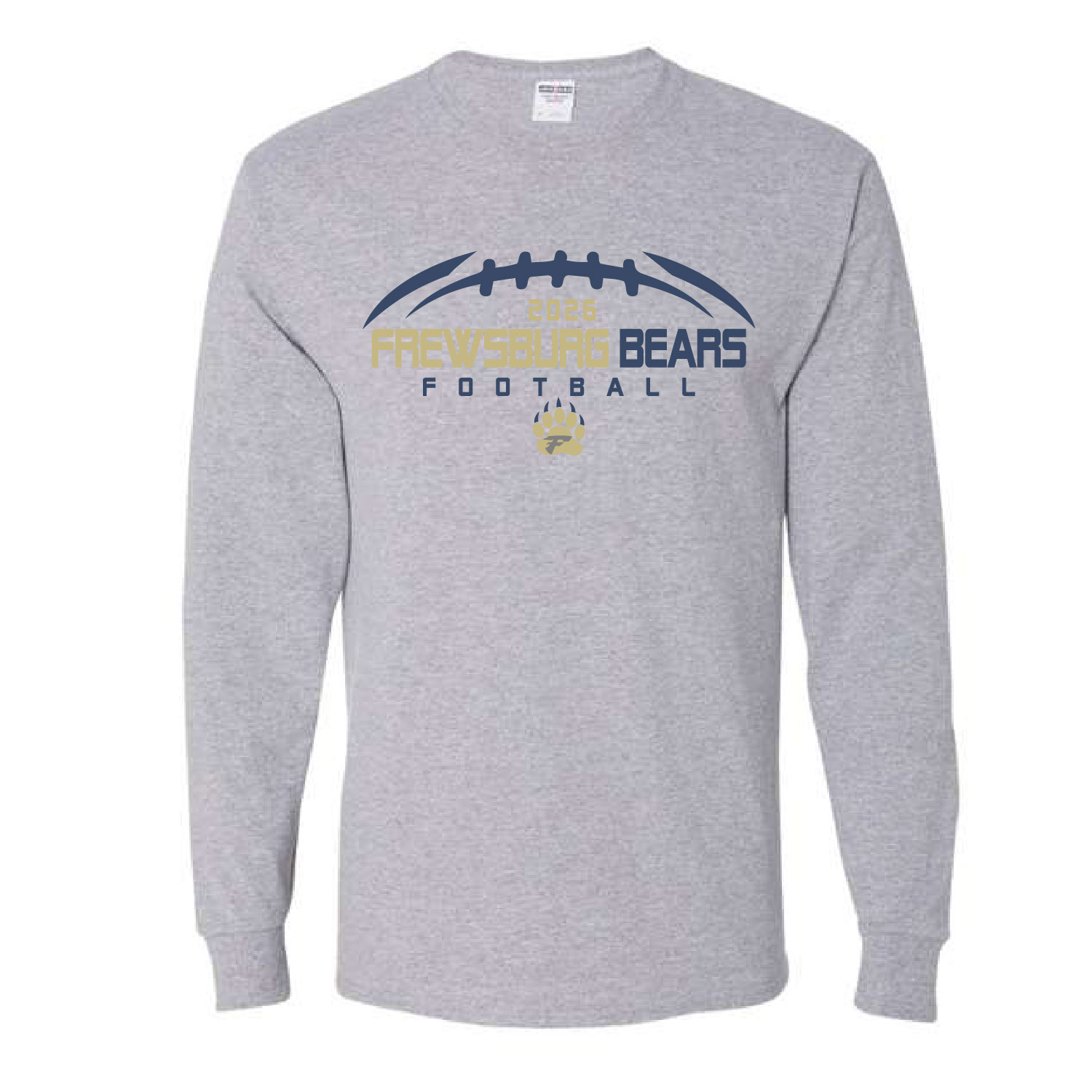Frewsburg Football- Athletic Heather Cotton Long Sleeve product image