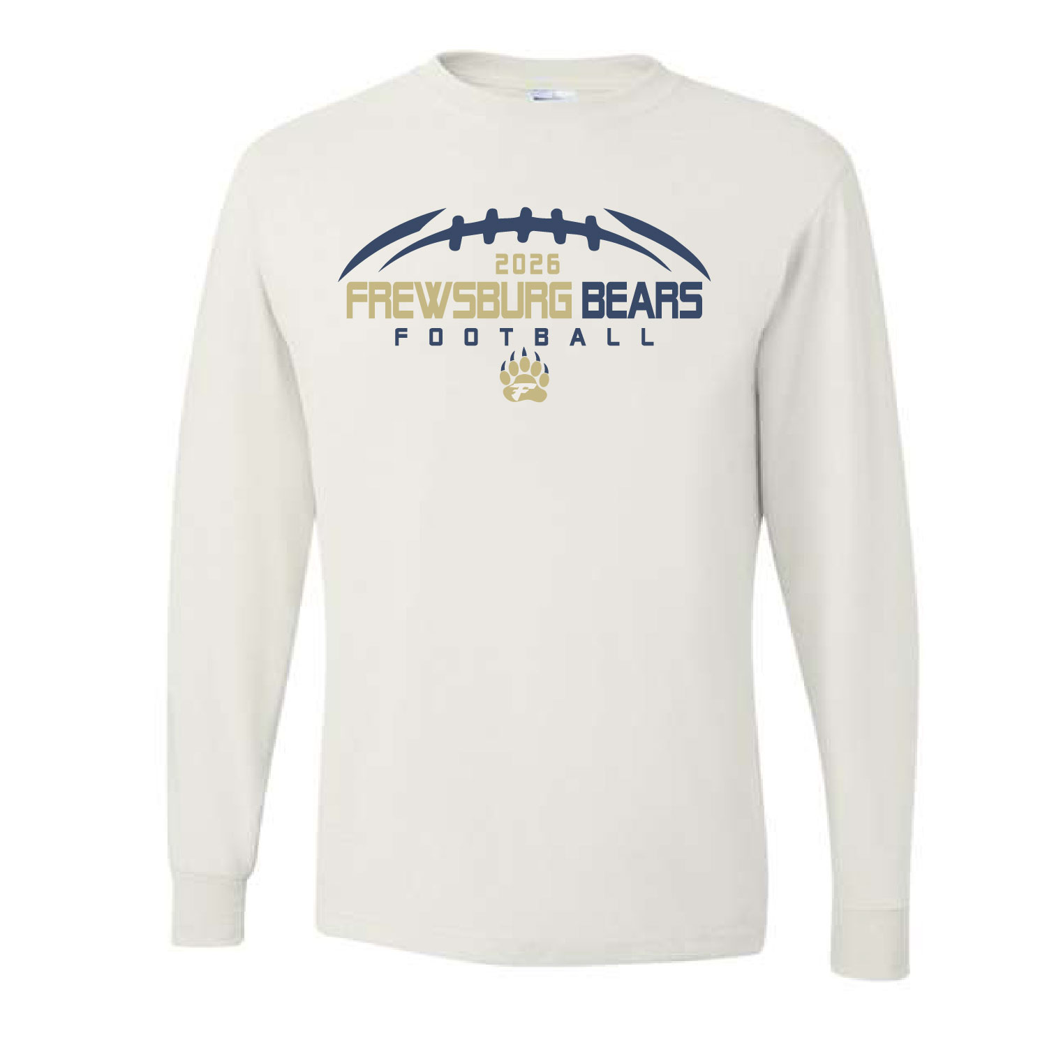 Frewsburg Football- White Cotton Long Sleeve product image