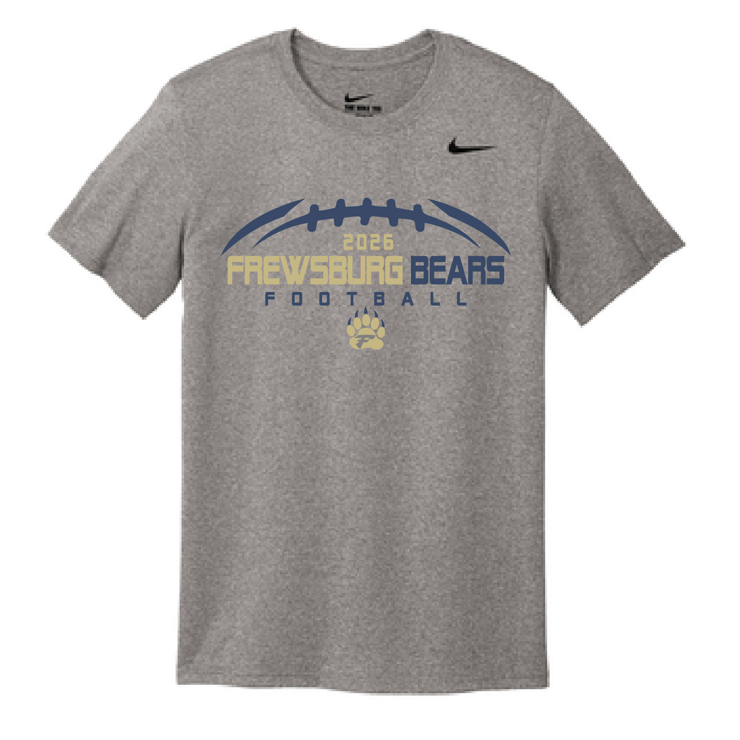 Frewsburg Football – Nike Team Legend Tee – Carbon heather product image