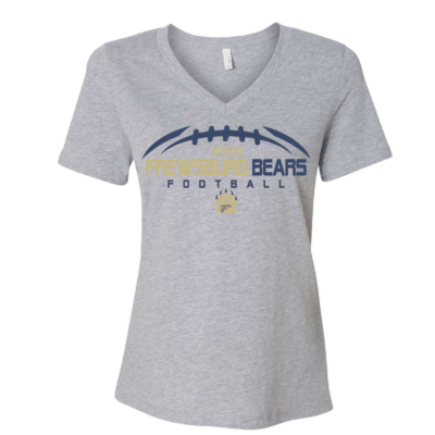Frewsburg Football- Athletic Heather Ladies Cotton V-Neck product image