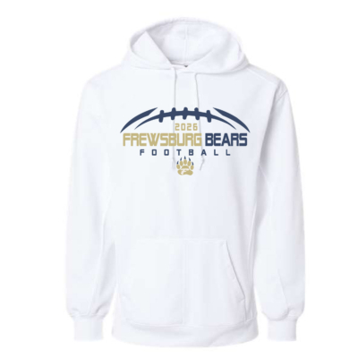 Frewsburg Football-White Poly Hooded Sweatshirt product image