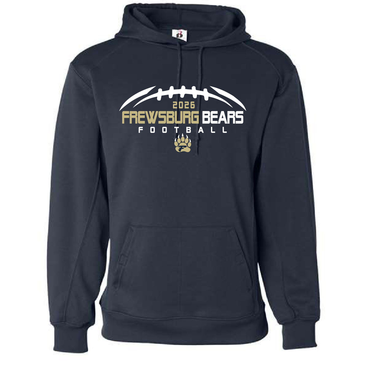 Frewsburg Football- Navy Poly Hooded Sweatshirt product image