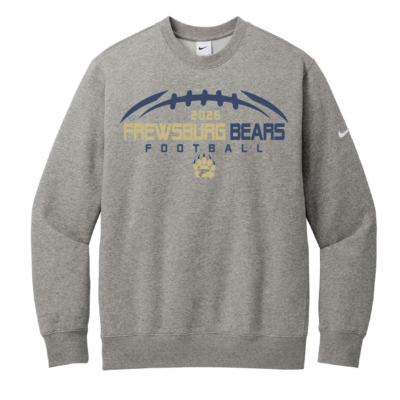 Frewsburg Football – Nike Club Fleece Crew – Dark Grey Heather product image