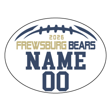 Frewsburg Football –  Custom Vinyl Decal Full Color product image