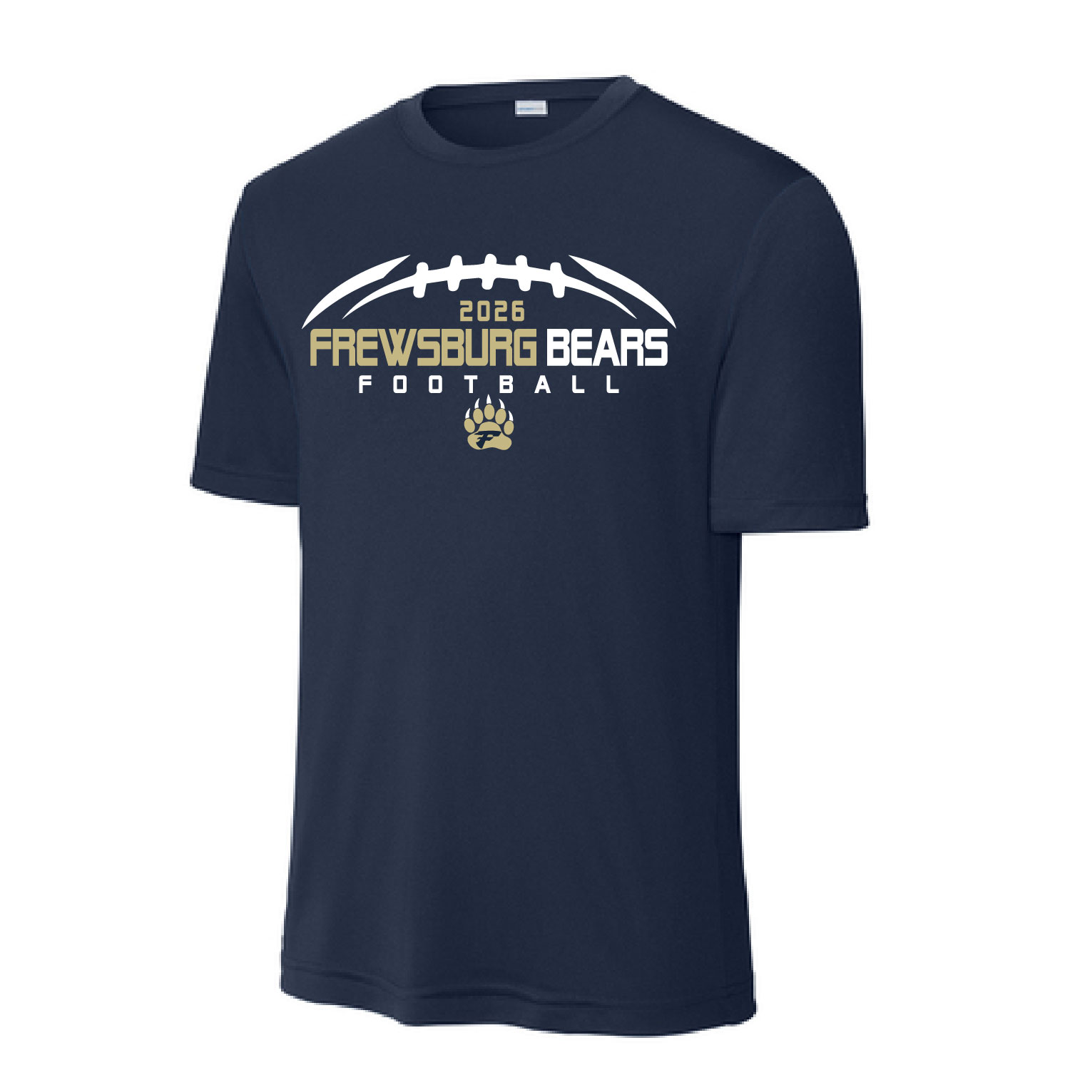 Frewsburg Football- Navy Poly Short Sleeve T-Shirt product image