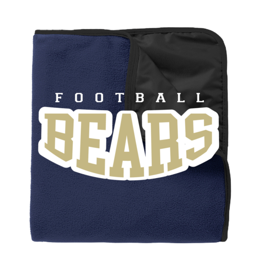 Frewsburg Football -Fleece & Poly Travel Blanket - Embroidered