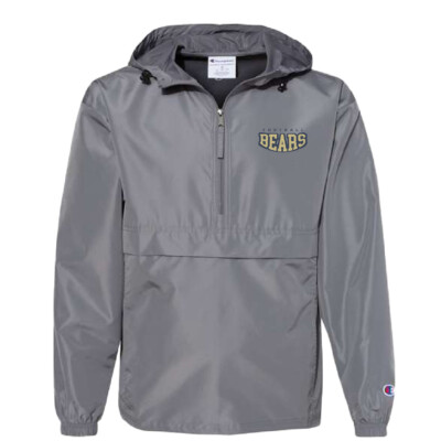Frewsburg Football – Champion Hooded Packable Quarter-Zip Jacket – Graphite- Embroidered product image