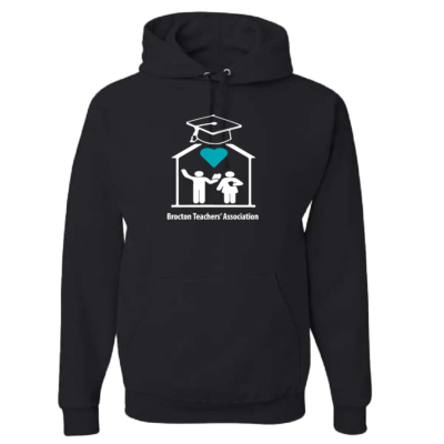 Brocton Teachers' Association - Cotton Hooded Sweatshirt - Black