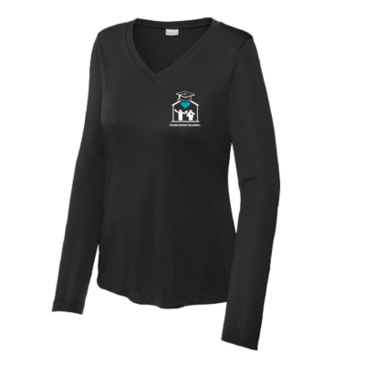 Brocton Teachers' Association - Ladies Poly Long Sleeve Shirt - Black