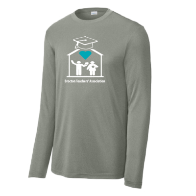 Brocton Teachers' Association - Poly Long Sleeve Shirt - Grey Concrete