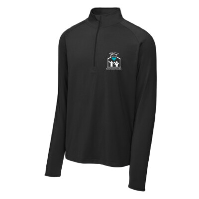 Brocton Teachers’ Association – Mens Stretch Quarterzip – Black – Embroidered product image