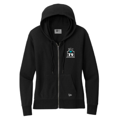 Brocton Teachers’ Association – Ladies Thermal Full Zip Hoodie – Black – Embroidered product image