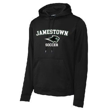 Jamestown Girls Soccer – Poly Hooded Sweatshirt – Black product image