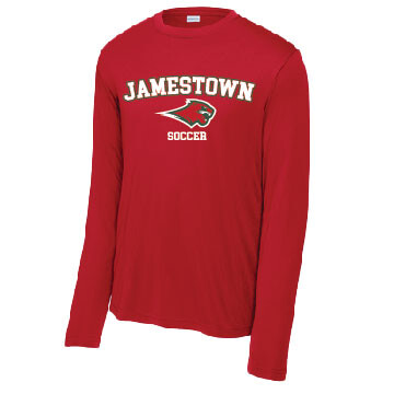Jamestown Girls Soccer – Poly Long Sleeve Shirt – Red product image