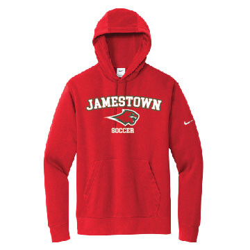Jamestown Girls Soccer – Nike Club Fleece Pullover Hoodie – Red product image