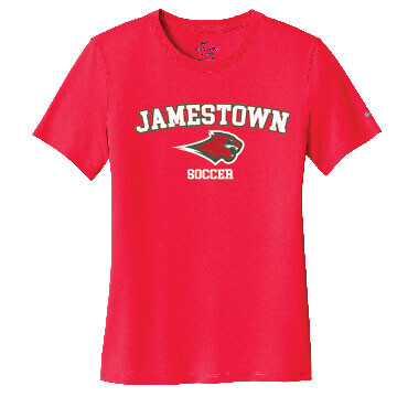 Jamestown Girls Soccer – Ladies Nike DriFit Short Sleeve Shirt – Red product image