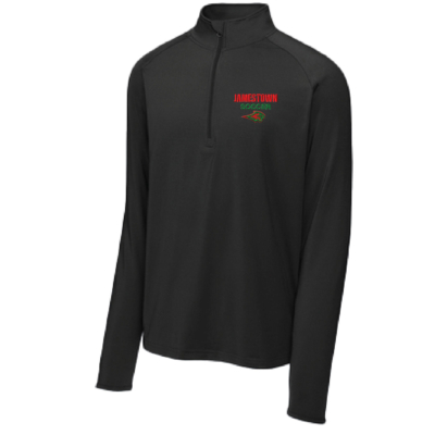 Jamestown Girls Soccer – Quarter zip pullover- Black EMBROIDERED product image
