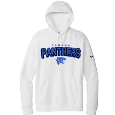 Panama Sports Boosters – Ladies Nike Club Fleece Sleeve Swoosh Pullover Hoodie – White product image