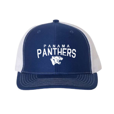 Panama Sports Boosters – Snapback Trucker Cap – Royal/White EMB product image