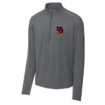 Maple Grove Wrestling- Men’s Quarterzip Pullover – Charcoal Heather EMBROIDERED product image