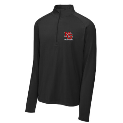 Maple Grove Wrestling- Men’s Quarterzip Pullover – Black EMBROIDERED product image