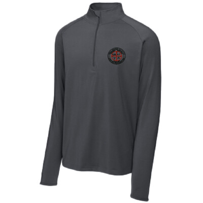 Jamestown Police Dept. – Stretch Poly 1/4-Zip Pullover – Charcoal Gray product image